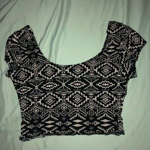 Pattern crop top